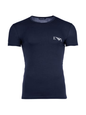 Emporio Armani T-Shirt 2er Pack in Blau/Weiß