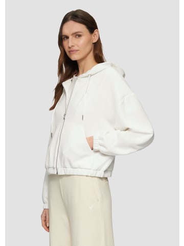 s.Oliver Sweatshirt Jacke langarm in Creme
