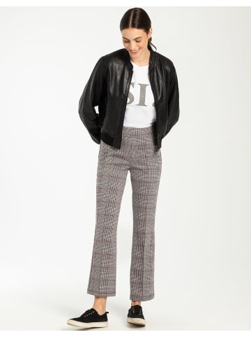 More & More cooler, kurzer Lederblouson in black