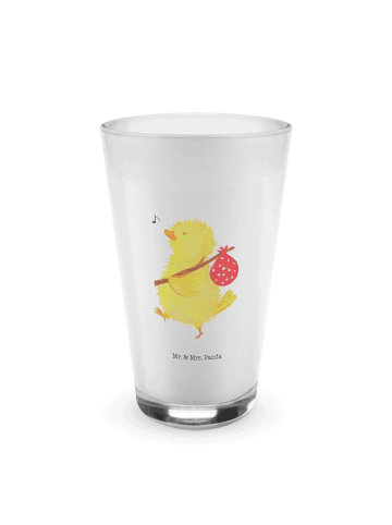 Mr. & Mrs. Panda Blümchentailglas Küken Wander ohne Spruch in Transparent