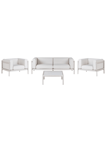 Beliani 4-tlg Sitzgruppe FERRETTI in Beige