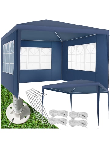 tectake Partyzelt Barinas mit 3 Seitenteilen, wasserdicht, 3x3m