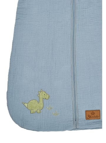 Sterntaler Musselin-Schlafsack 90cm DINO Rexi in helles blau