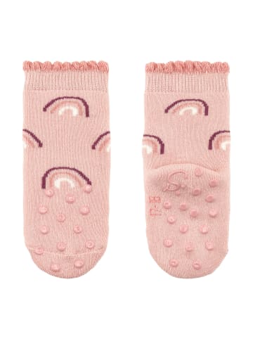 Sterntaler ABS Krabbelsocken 2er-Pack Regenbogen in zartrosa