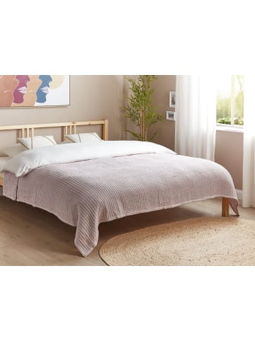 Beliani Tagesdecke CHAGYL in Rosa - (W) 200 x (H) 1.25 x (L) 220 cm