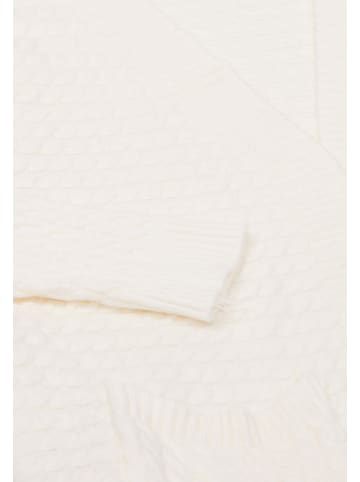 ISHA Damen Cardigan in Wollweiss