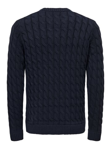 ONLY & SONS Strickpullover in Dark Navy