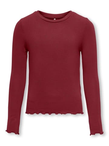 KIDS ONLY Basic Langarmshirt KOGAMOUR L/S TOP JRS in cabernet