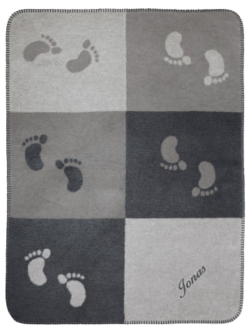 Erwin Müller Baumwolle Babydecke in grau