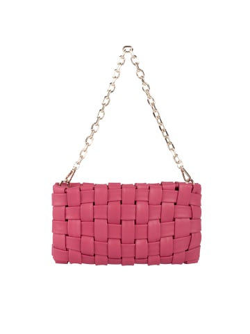 faina Handtasche Aus Leder in Fuchsia