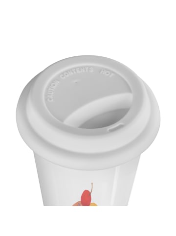Mr. & Mrs. Panda To Go Becher Cupcake mit Spruch in Weiß