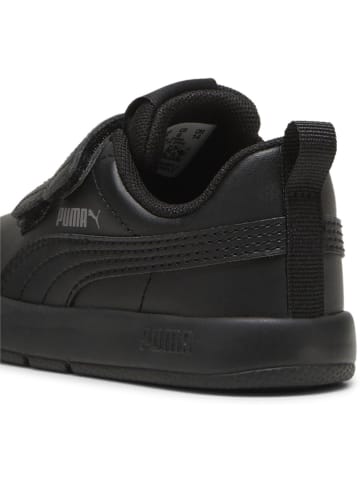 Puma Kinder Sneaker "Courtflex V3 V Inf" in Schwarz