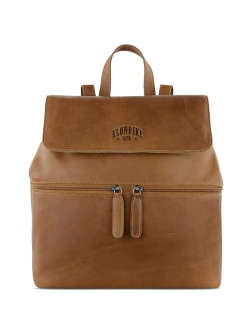 KLONDIKE 1896 Gold Mike City Rucksack Leder 30 cm cognac