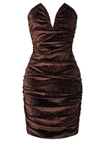 Moda Minx Cocktailkleid Madison Short Dress in brown