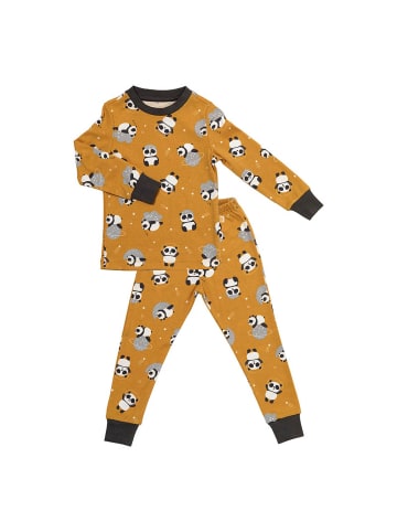 Schlummersack Kinder-Pyjama aus Bio Baumwolle in Gold