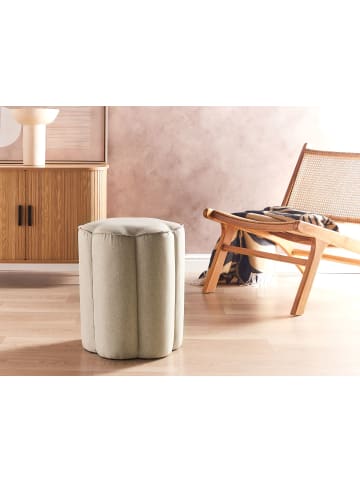 Beliani Pouf TAPPEN in Beige - (W) 39 x (H) 45 x (L) 39 cm