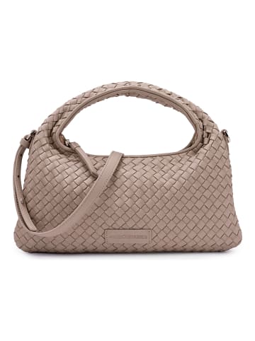 Les Visionnaires Sadie Weave Schultertasche Leder 37 cm cappuccino beige