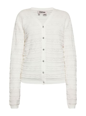 Sidona Damen Cardigan in Wollweiss