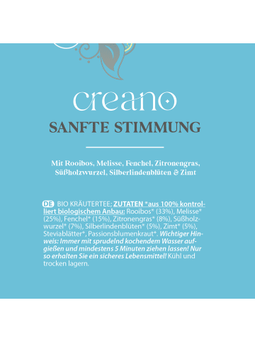 Creano "Sanfte Stimmung" Bio Kräuter-Tee 60er Box Teebeutel