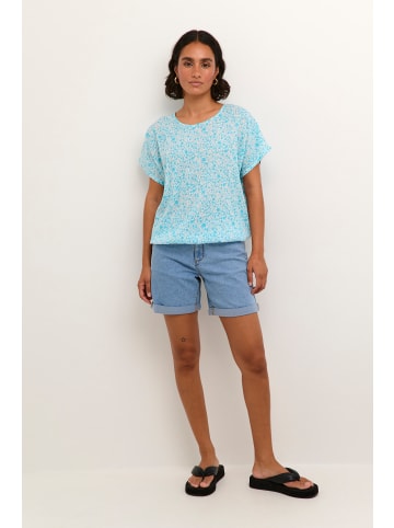 Kaffe Bluse ärmellos KAamber Loose fit in Blue Atoll Petit Fleur