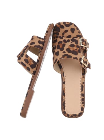 Ital-Design Sandale & Sandalette in Braun und Beige