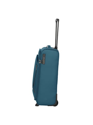travelite Jetpack Slim 2 Rollen Kabinentrolley 55 cm in petrol