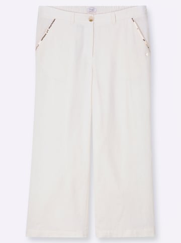 sheego Leinenhose in ecru