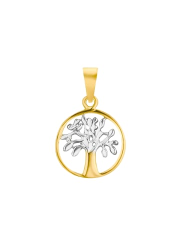 Amor Motivanhänger Gold 375/9 ct, rhodiniert in Bicolor