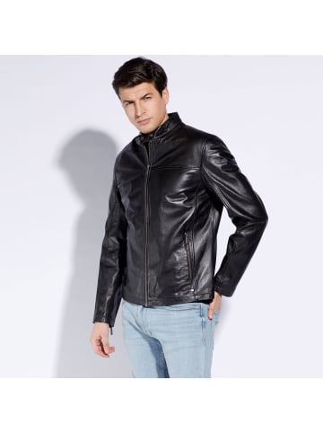 Wittchen Stylish leather jacket, man in Black