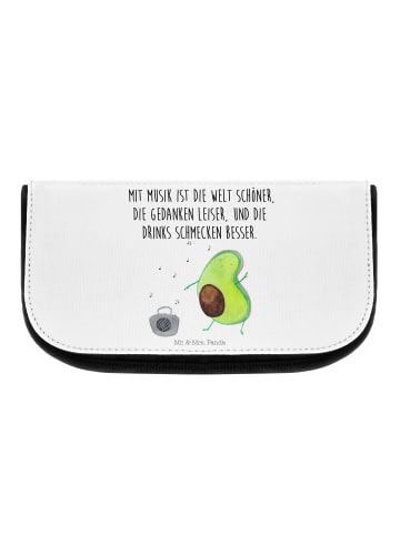 Mr. & Mrs. Panda Kosmetiktasche Avocado Tanzen mit Spruch in Weiß