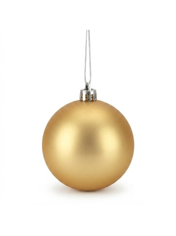 relaxdays 50 x Weihnachtskugeln Set in Gold