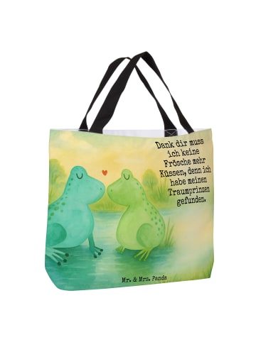 Mr. & Mrs. Panda Reisetasche Frosch Liebe Design mit Spruch in Weiß