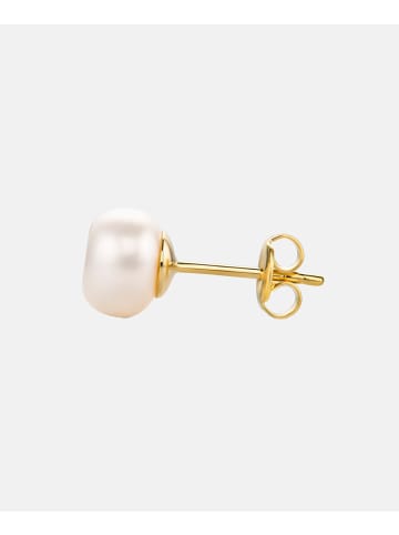 Diamant L'éternel Ohrringe aus 585 Gelbgold mit Perle