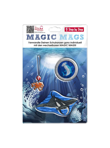 Step by Step Ranzen-Zubehör-Set MAGIC MAGS in Manta Rio