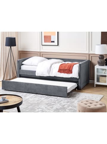 Beliani Tagesbett MIMIZAN in Grau - (W) 184 x (H) 76 x (L) 216 cm