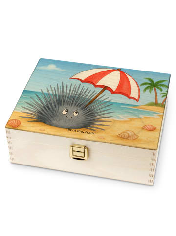 Mr. & Mrs. Panda holz teedose Seeigel Design ohne Spruch in Weiß