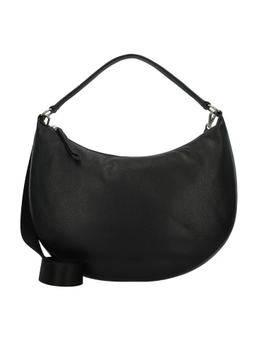 Jost Vika Schultertasche Leder 39 cm in schwarz