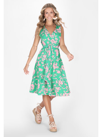 IZIA Women Dress in turquoise multicolor