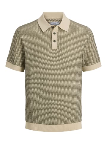 JACK & JONES PLUS Gestricktes Polo in Martini Olive