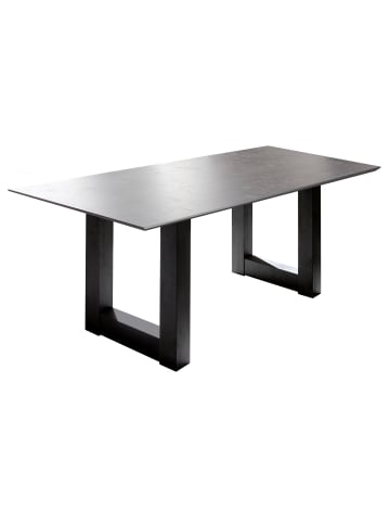 58 aufm Kessel ESSTISCH Eila 10 160 x 90 x 75 Esszimmertisch Schwarzstahl/Keramik Hell