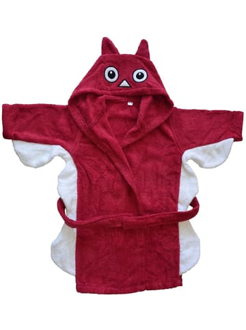 Bomio Bademantel "Eule" in rot