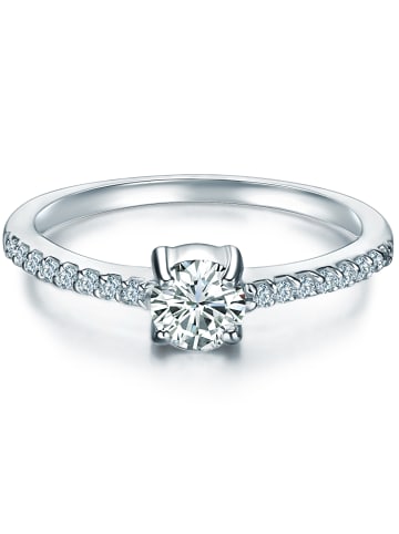 Trilani Ring aus Sterling Silber mit Zirkonia in silber