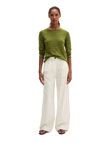 Marc O'Polo Slub-Pullover slim in Shaded Fern