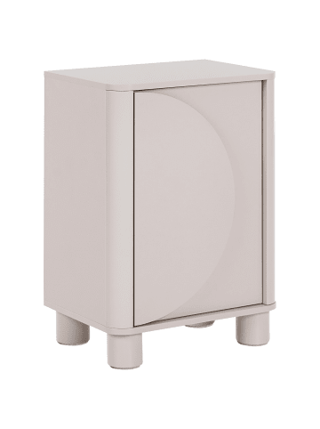 Beliani Nachttisch TOMINGLEY in Beige - (W) 40 x (H) 58 x (L) 30 cm