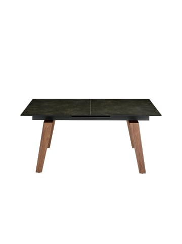 Angel Cerdá Ausziehbarer Esstisch 1026 in Walnuss/Schwarz – (B)180 x (T)90 x (H)75 cm