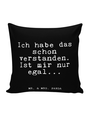 Mr. & Mrs. Panda Sitzkissen Ich habe das schon... mit Spruch in Schwarz