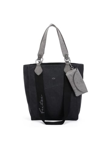 Fritzi aus Preußen Izzy02 Canvas Shopper Tasche 32 cm in black