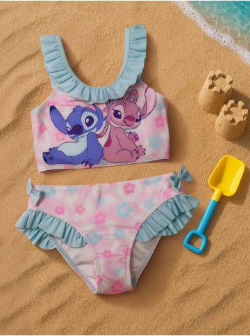 Lilo & Stitch Disney Lilo & Stitch Bikini Zweiteiler mit Rüschen & Schleifen in rosa