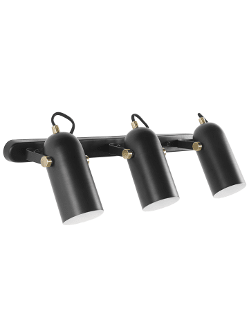 Beliani Deckenleuchten TYRIA in Schwarz/Weiß/Gold - (W) 54 x (H) 23 x (L) 8 cm