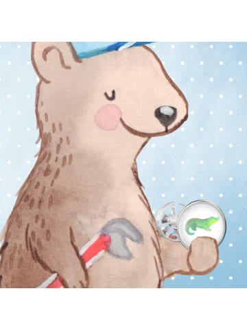 Mr. & Mrs. Panda Waschbecken Verschluss Krokodil ohne Spruch in Weiß